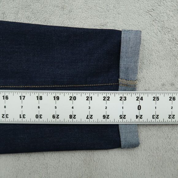 Old Navy Jeans Women's 14 Blue Mid-Rise Cuffed Skinny Denim Pant 24" Inseam - Picture 3 of 14